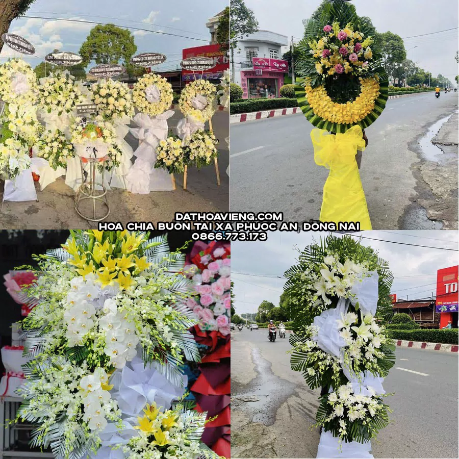 Mẫu hoa chia buồn tham khảo tại Xã Phước An, Đồng Nai