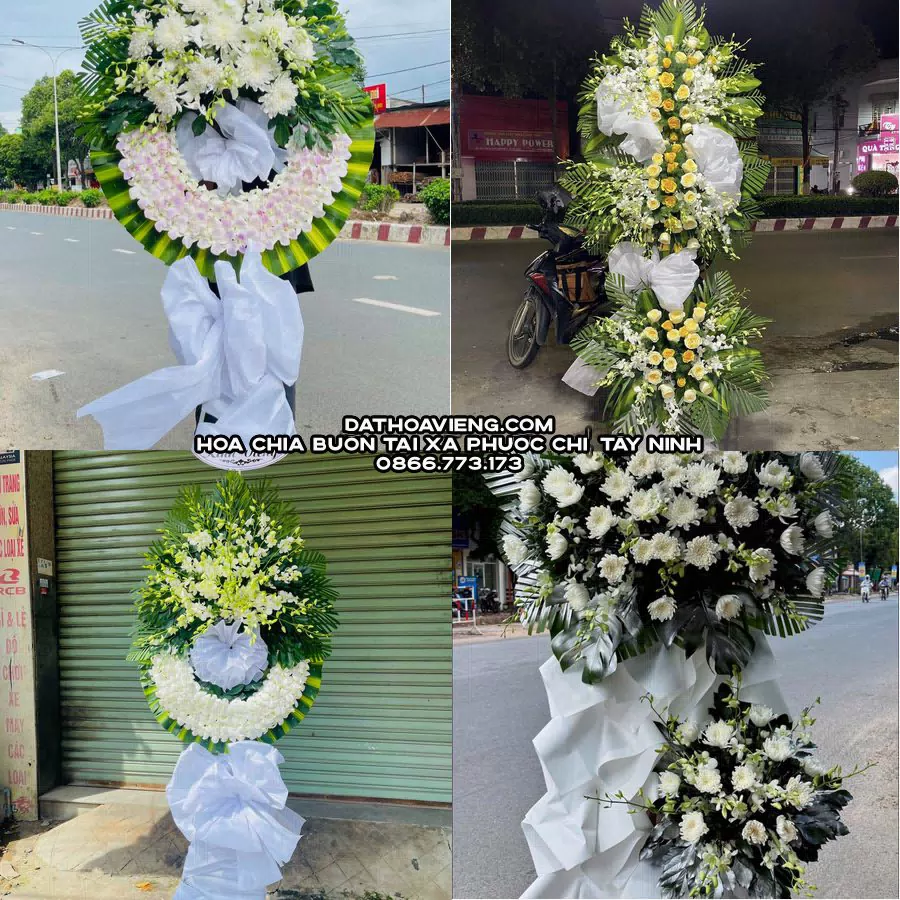 Mẫu hoa chia buồn tham khảo tại Xã Phước Chỉ, Tây Ninh