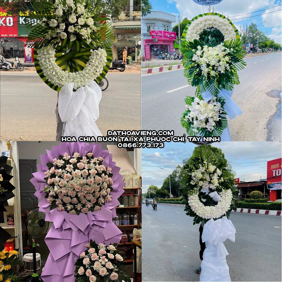 Mẫu hoa chia buồn tham khảo tại Xã Phước Chỉ, Tây Ninh