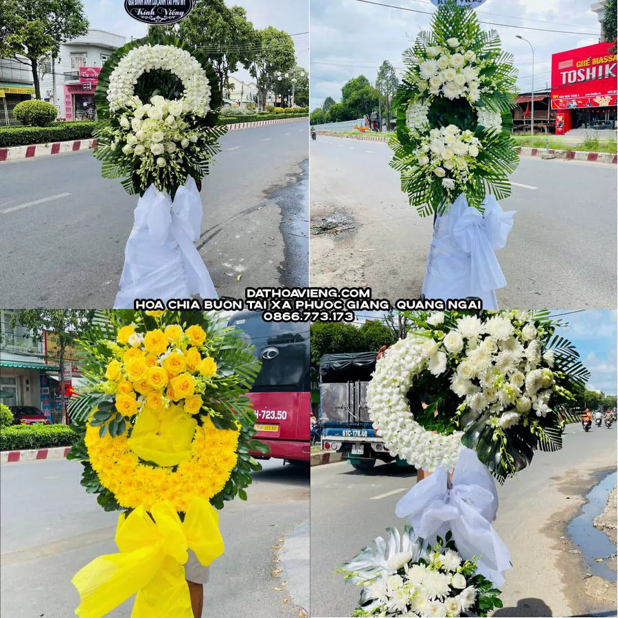 Mẫu hoa chia buồn tham khảo tại Xã Phước Giang, Quảng Ngãi