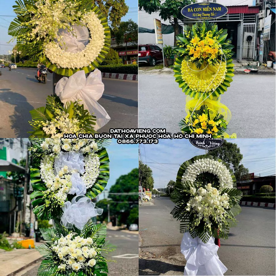 Mẫu hoa chia buồn tham khảo tại Xã Phước Hoà, Hồ Chí Minh