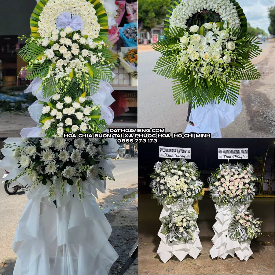 Mẫu hoa chia buồn tham khảo tại Xã Phước Hoà, Hồ Chí Minh