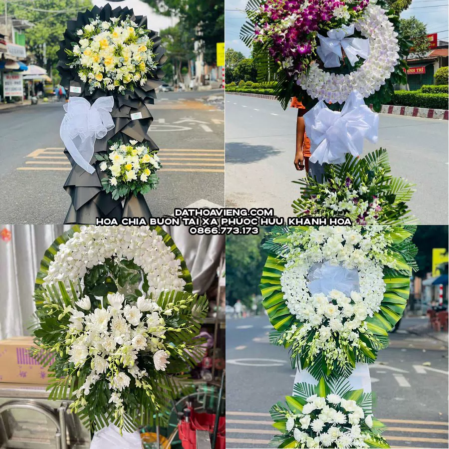 Mẫu hoa chia buồn tham khảo tại Xã Phước Hữu, Khánh Hòa