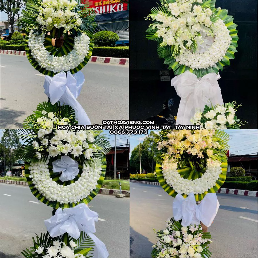 Mẫu hoa chia buồn tham khảo tại Xã Phước Vĩnh Tây, Tây Ninh
