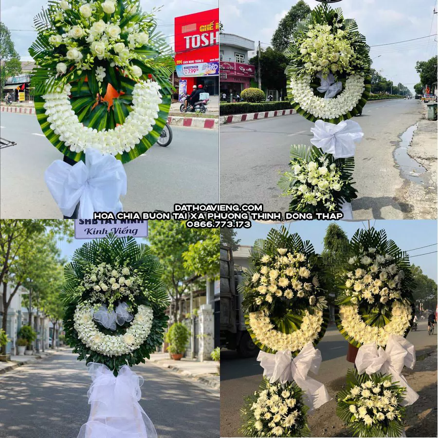Mẫu hoa chia buồn tham khảo tại Xã Phương Thịnh, Đồng Tháp