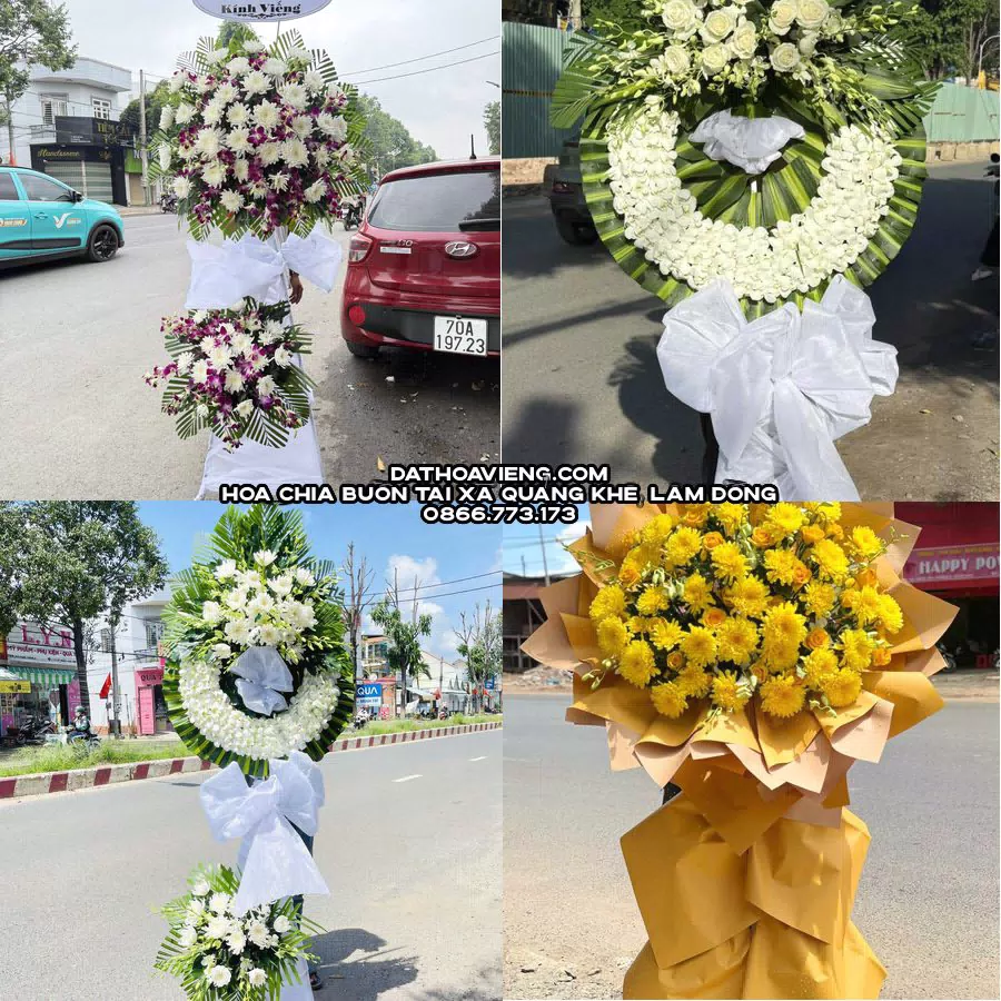 Mẫu hoa chia buồn tham khảo tại Xã Quảng Khê, Lâm Đồng