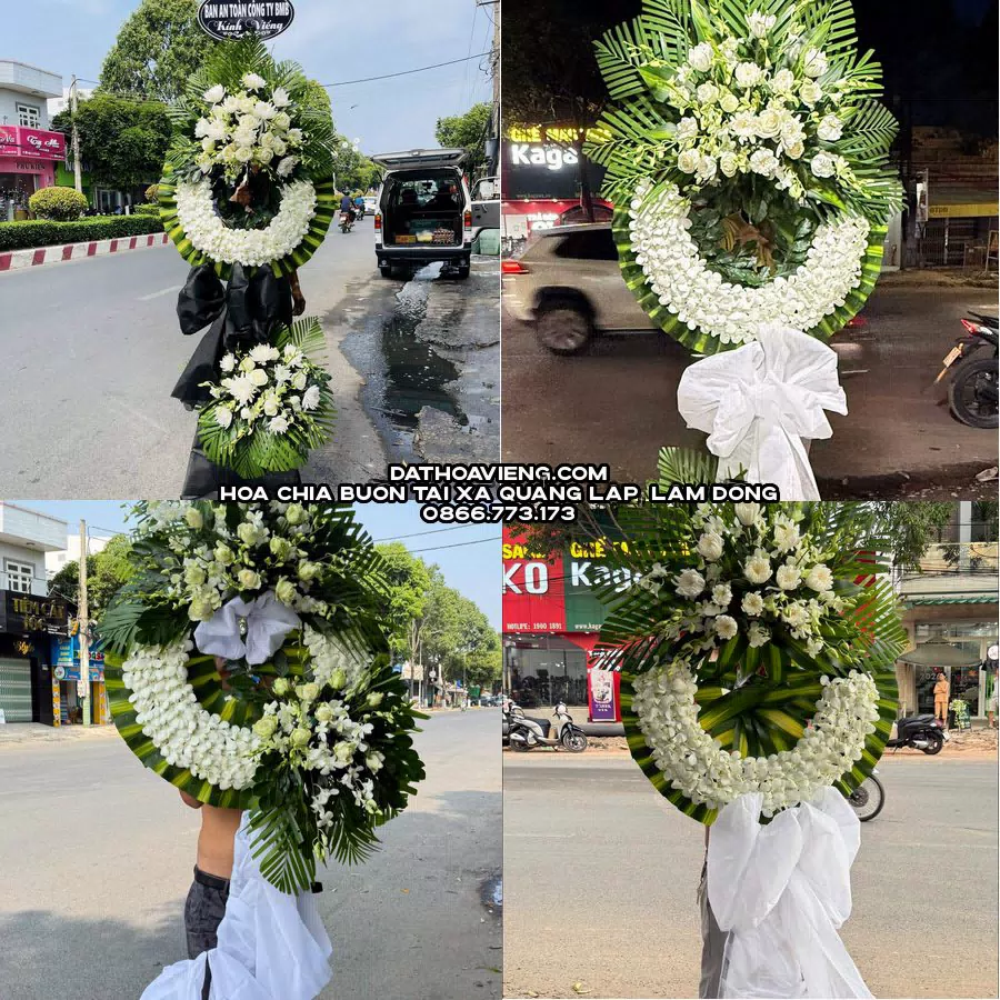 Mẫu hoa chia buồn tham khảo tại Xã Quảng Lập, Lâm Đồng