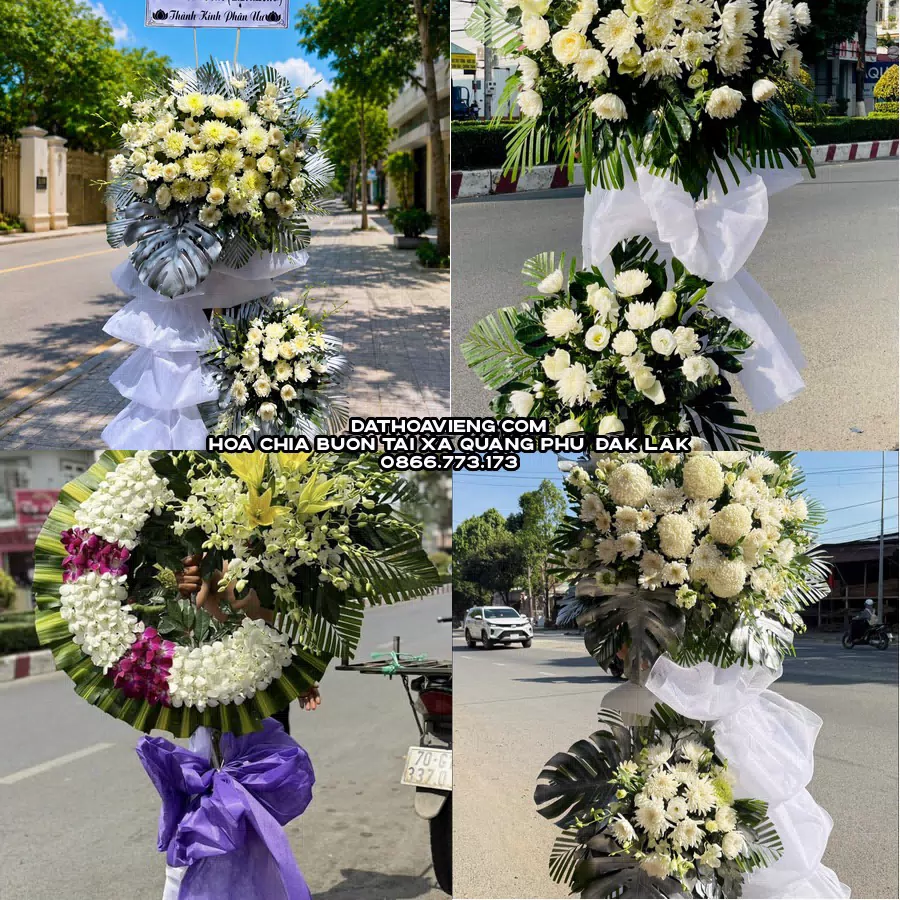 Mẫu hoa chia buồn tham khảo tại Xã Quảng Phú, Đắk Lắk