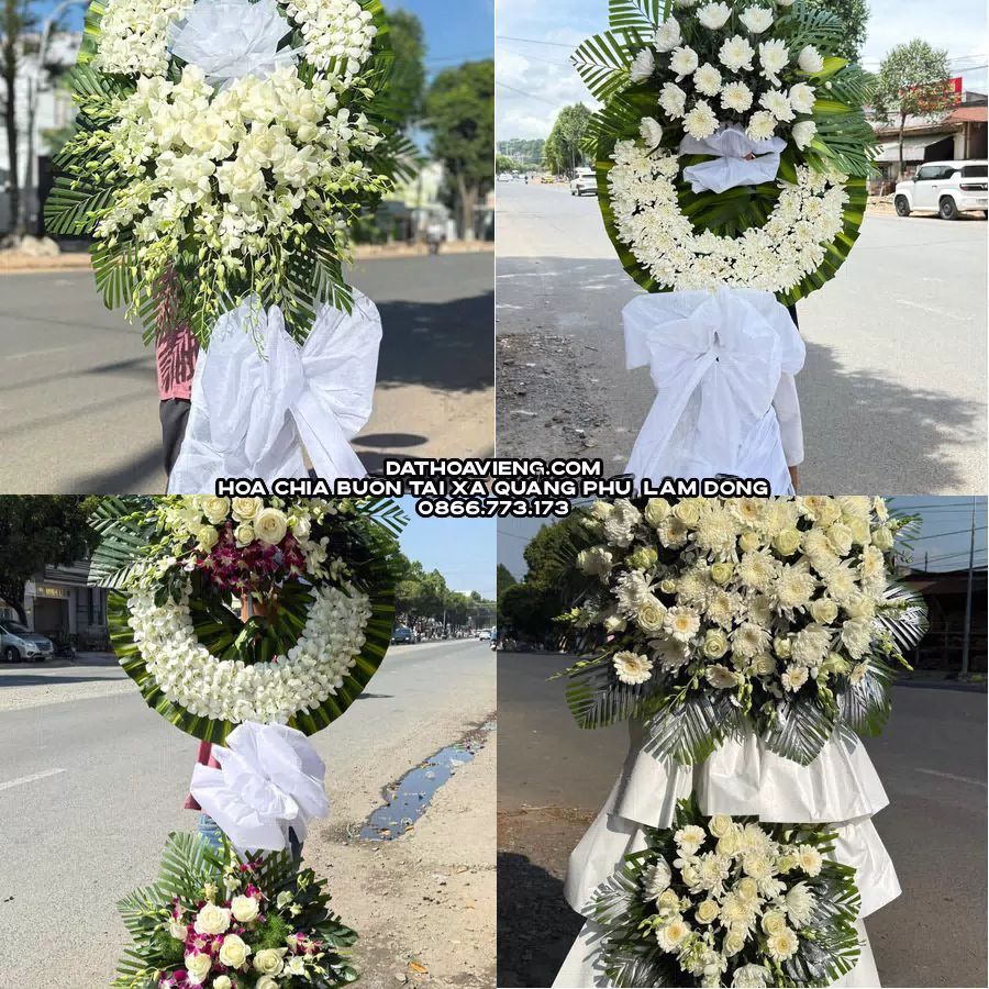 Mẫu hoa chia buồn tham khảo tại Xã Quảng Phú, Lâm Đồng