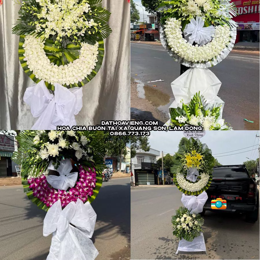 Mẫu hoa chia buồn tham khảo tại Xã Quảng Sơn, Lâm Đồng