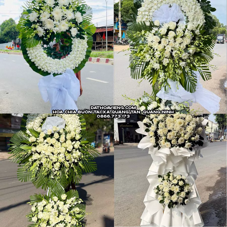Mẫu hoa chia buồn tham khảo tại Xã Quảng Tân, Quảng Ninh