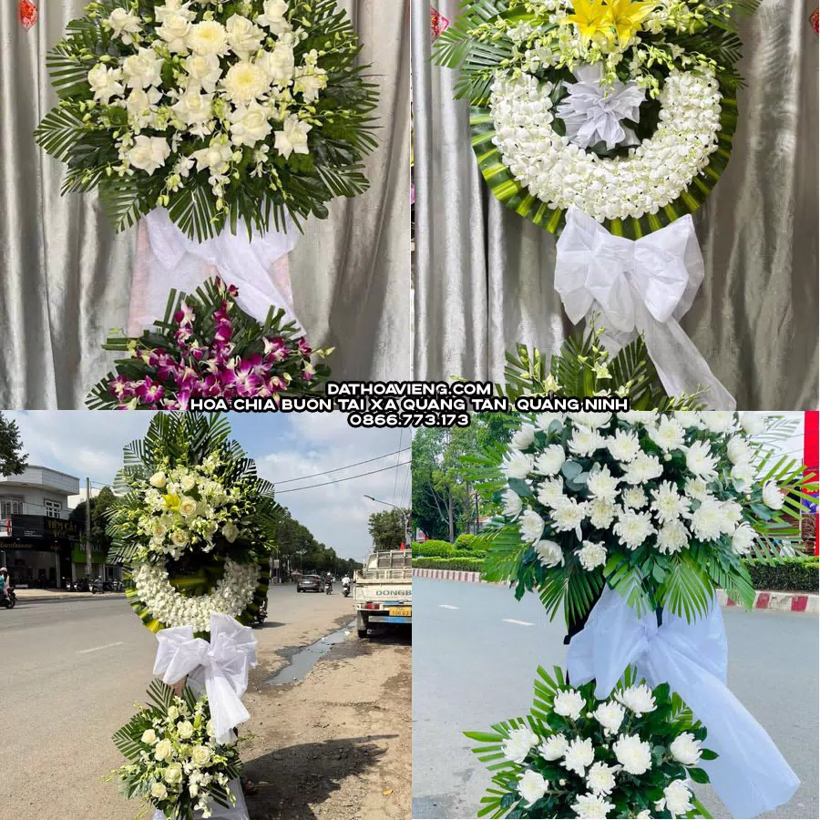 Mẫu hoa chia buồn tham khảo tại Xã Quảng Tân, Quảng Ninh