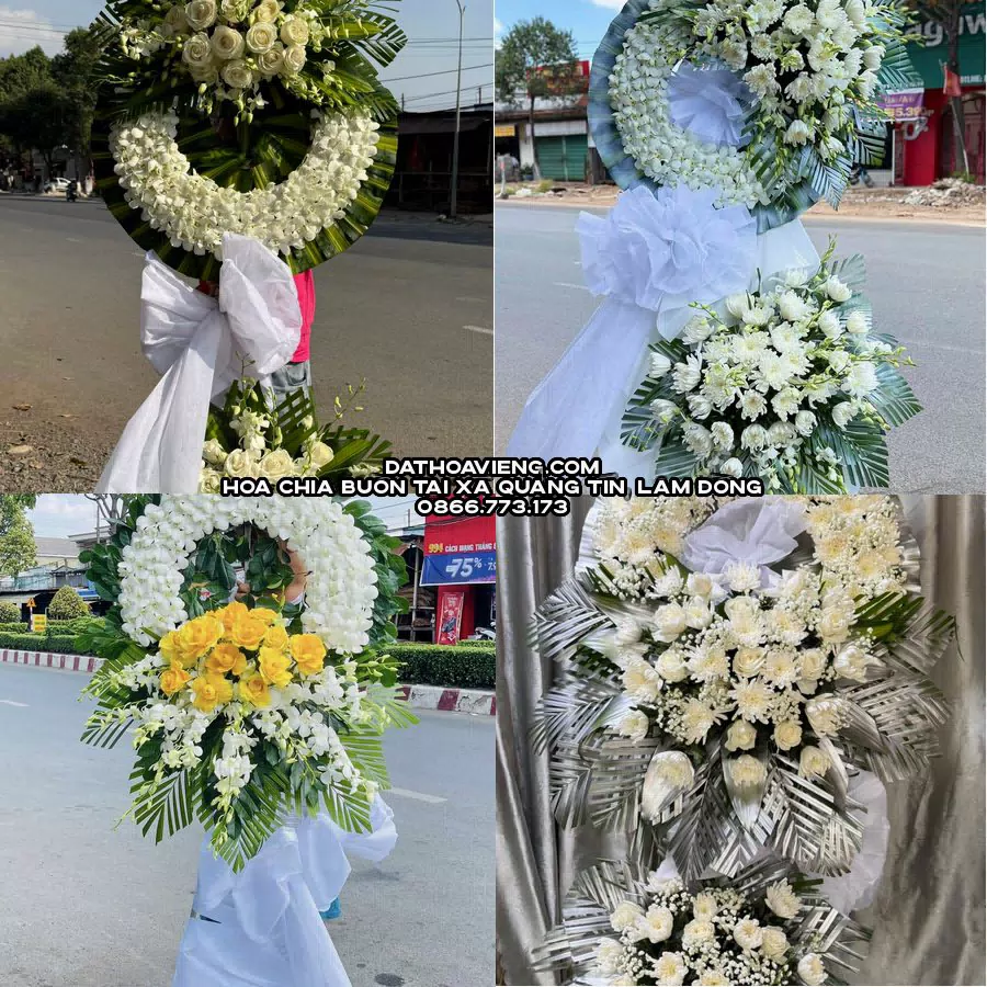 Mẫu hoa chia buồn tham khảo tại Xã Quảng Tín, Lâm Đồng
