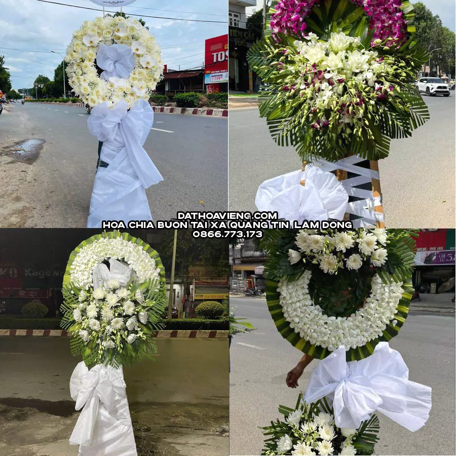Mẫu hoa chia buồn tham khảo tại Xã Quảng Tín, Lâm Đồng