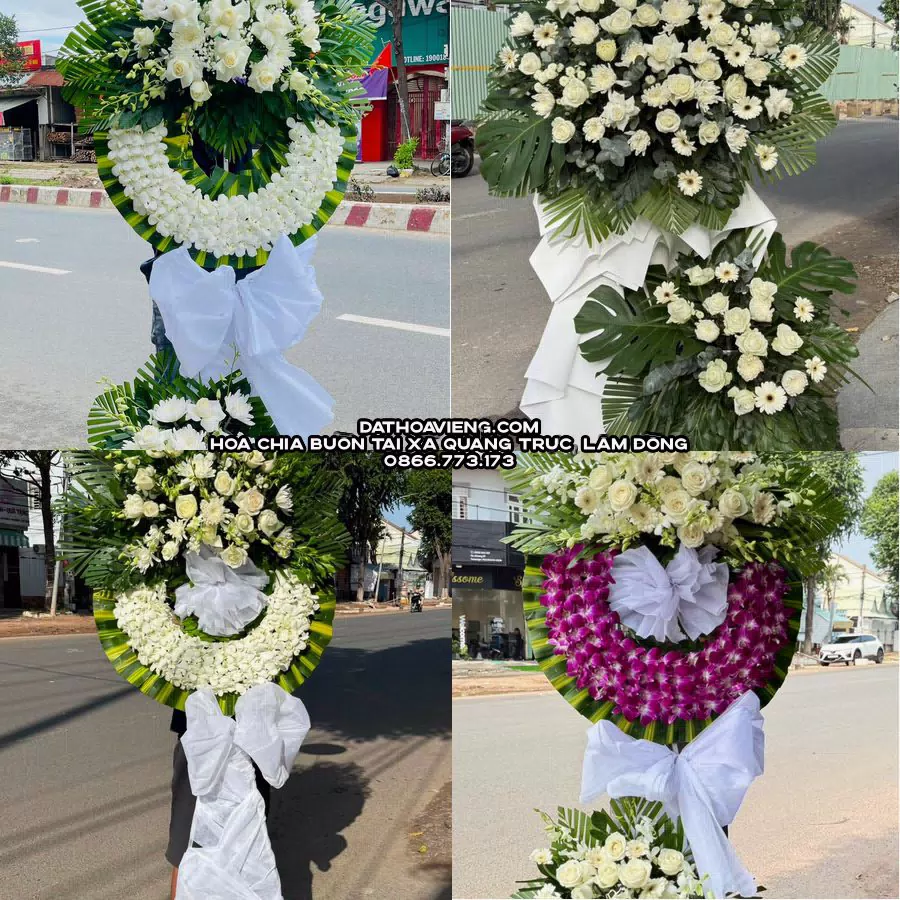 Mẫu hoa chia buồn tham khảo tại Xã Quảng Trực, Lâm Đồng
