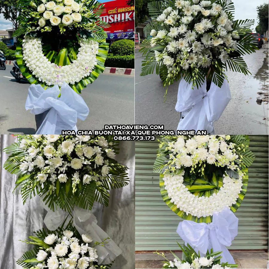 Mẫu hoa chia buồn tham khảo tại Xã Quế Phong, Nghệ An