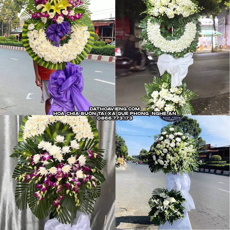 Mẫu hoa chia buồn tham khảo tại Xã Quế Phong, Nghệ An