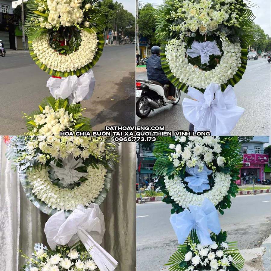 Mẫu hoa chia buồn tham khảo tại Xã Quới Thiện, Vĩnh Long