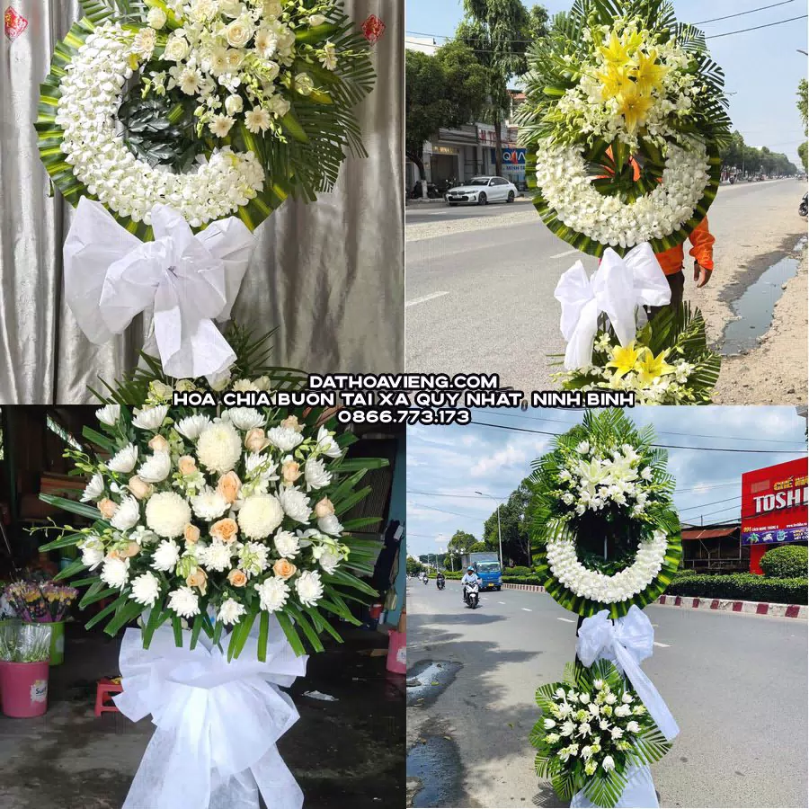 Mẫu hoa chia buồn tham khảo tại Xã Quỹ Nhất, Ninh Bình