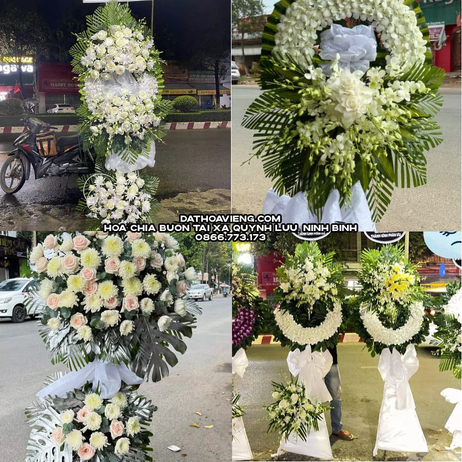 Mẫu hoa chia buồn tham khảo tại Xã Quỳnh Lưu, Ninh Bình