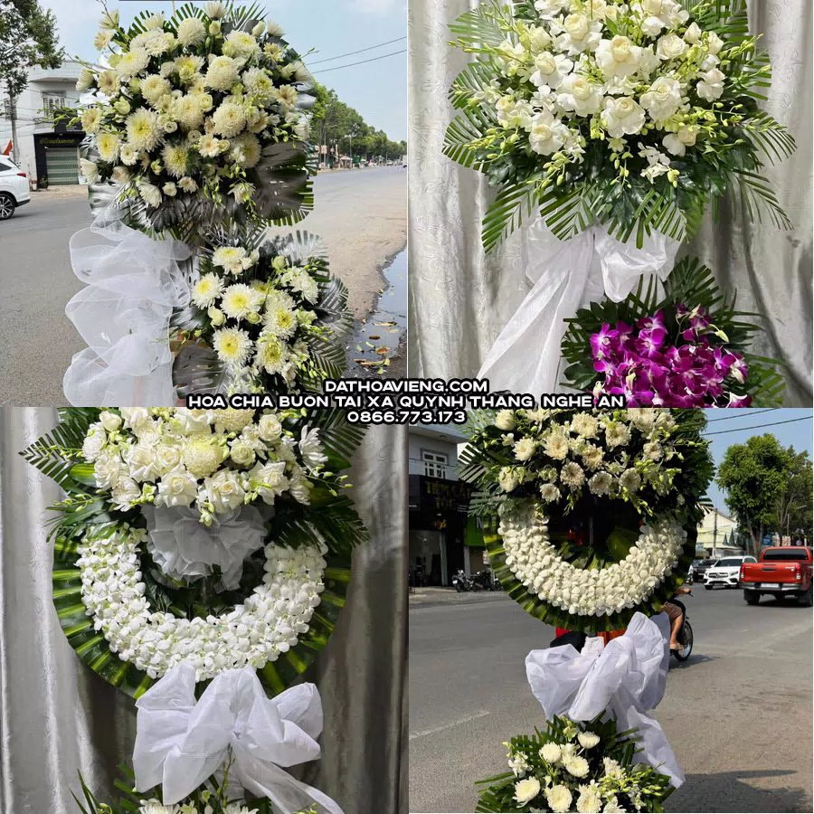 Mẫu hoa chia buồn tham khảo tại Xã Quỳnh Thắng, Nghệ An