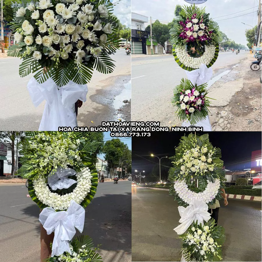 Mẫu hoa chia buồn tham khảo tại Xã Rạng Đông, Ninh Bình