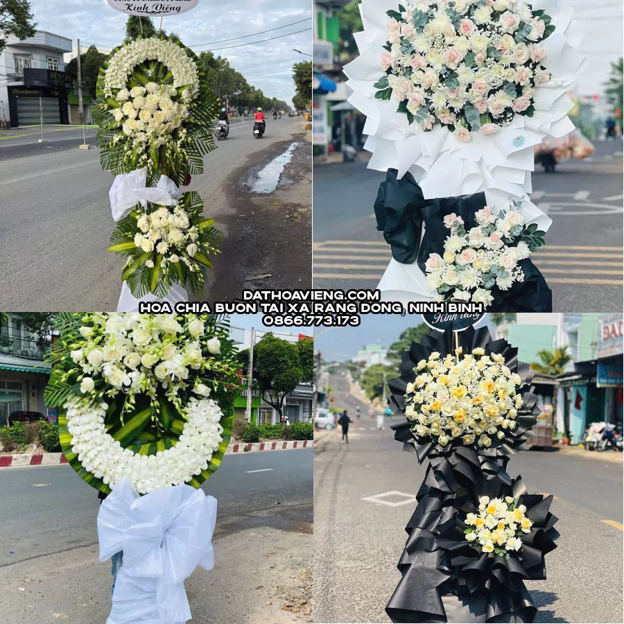 Mẫu hoa chia buồn tham khảo tại Xã Rạng Đông, Ninh Bình