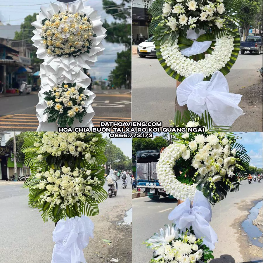 Mẫu hoa chia buồn tham khảo tại Xã Rờ Kơi, Quảng Ngãi