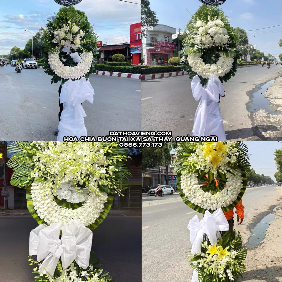 Mẫu hoa chia buồn tham khảo tại Xã Sa Thầy, Quảng Ngãi