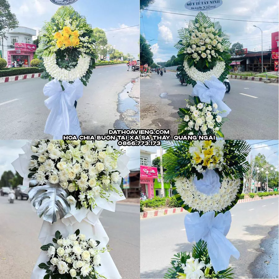 Mẫu hoa chia buồn tham khảo tại Xã Sa Thầy, Quảng Ngãi