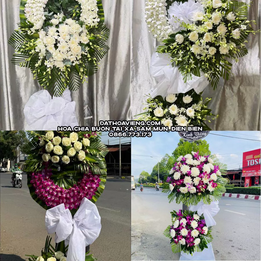 Mẫu hoa chia buồn tham khảo tại Xã Sam Mứn, Điện Biên
