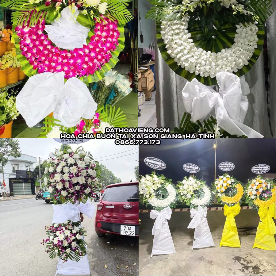 Mẫu hoa chia buồn tham khảo tại Xã Sơn Giang, Hà Tĩnh
