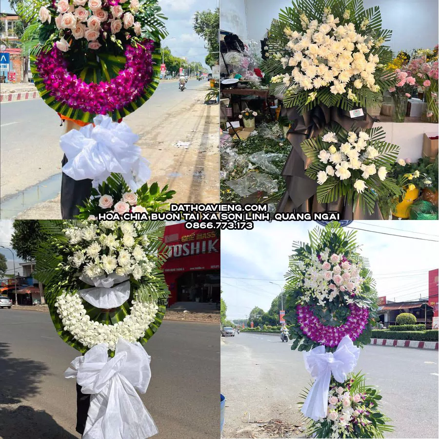 Mẫu hoa chia buồn tham khảo tại Xã Sơn Linh, Quảng Ngãi