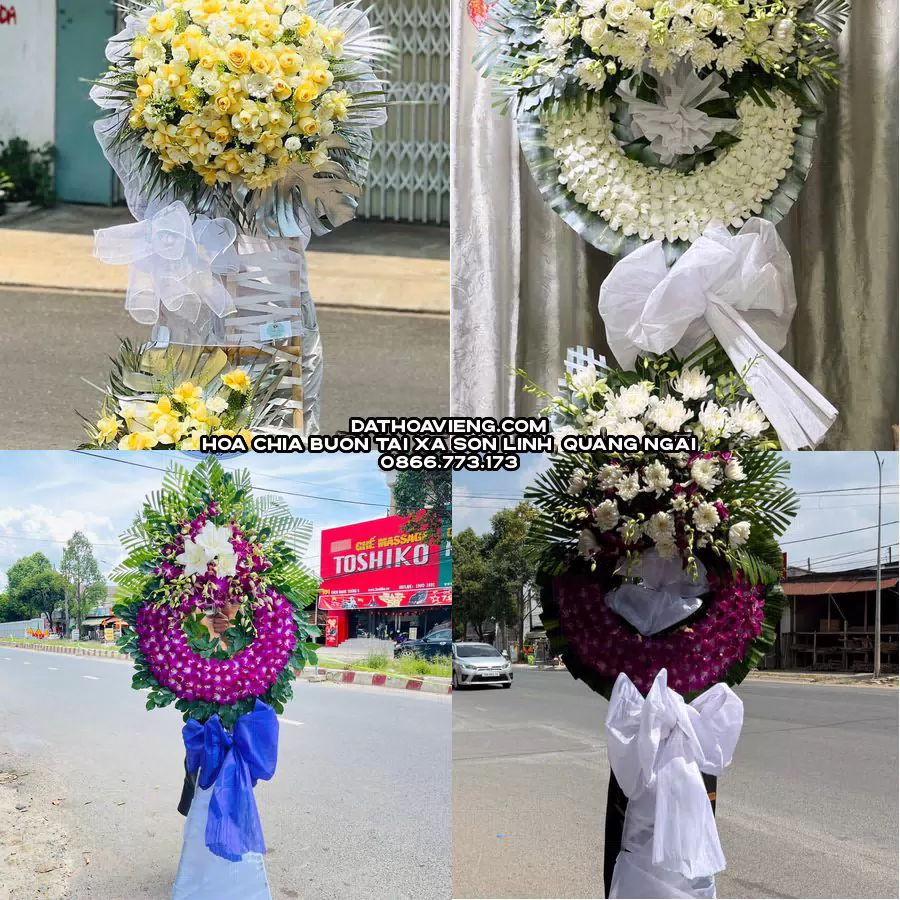 Mẫu hoa chia buồn tham khảo tại Xã Sơn Linh, Quảng Ngãi