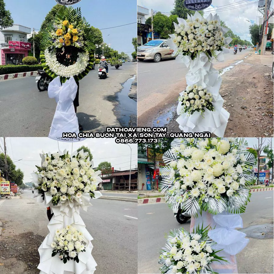 Mẫu hoa chia buồn tham khảo tại Xã Sơn Tây, Quảng Ngãi