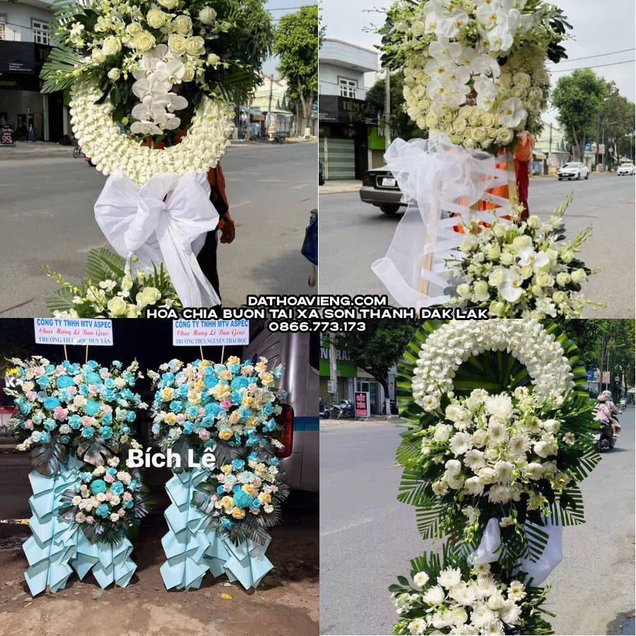 Mẫu hoa chia buồn tham khảo tại Xã Sơn Thành, Đắk Lắk