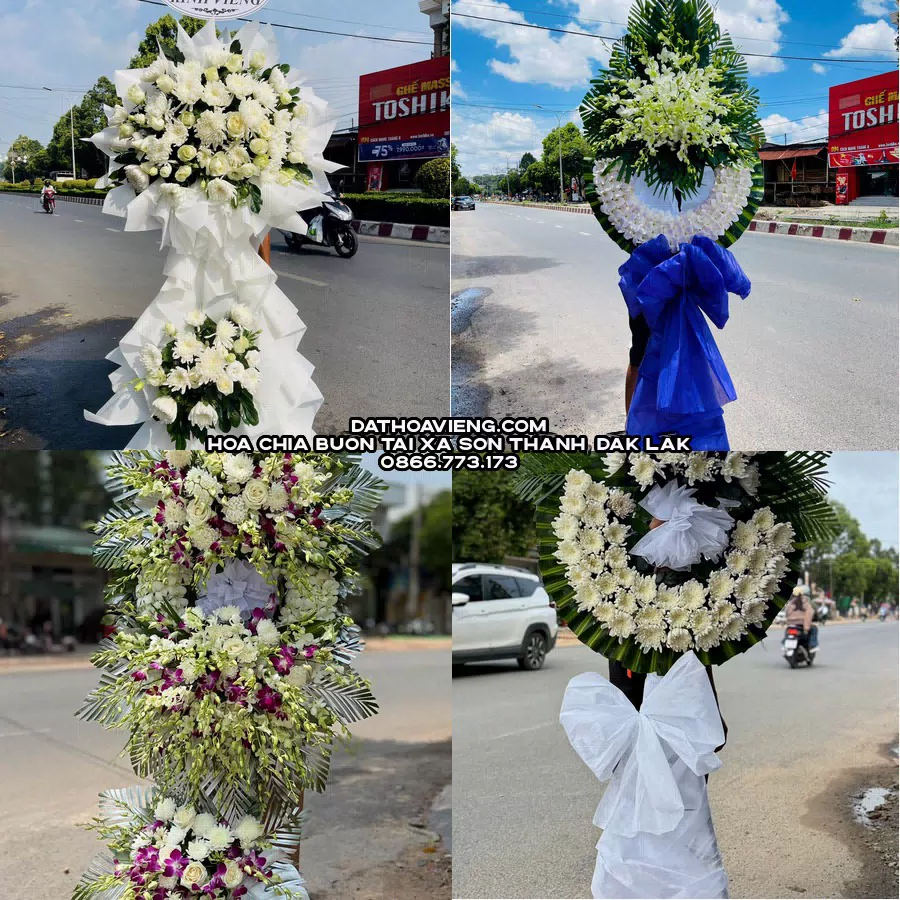 Mẫu hoa chia buồn tham khảo tại Xã Sơn Thành, Đắk Lắk