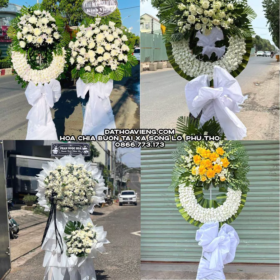 Mẫu hoa chia buồn tham khảo tại Xã Sông Lô, Phú Thọ