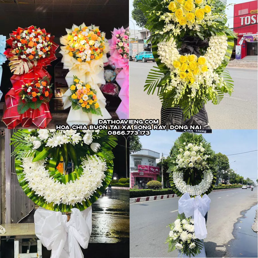 Mẫu hoa chia buồn tham khảo tại Xã Sông Ray, Đồng Nai