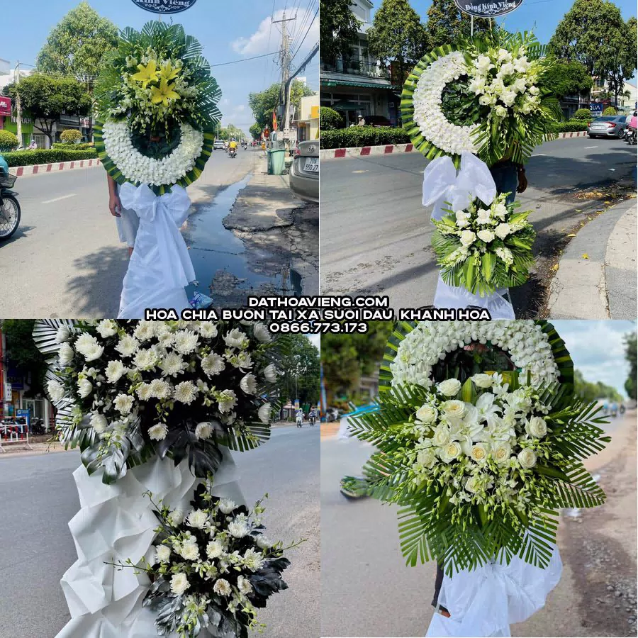Mẫu hoa chia buồn tham khảo tại Xã Suối Dầu, Khánh Hòa