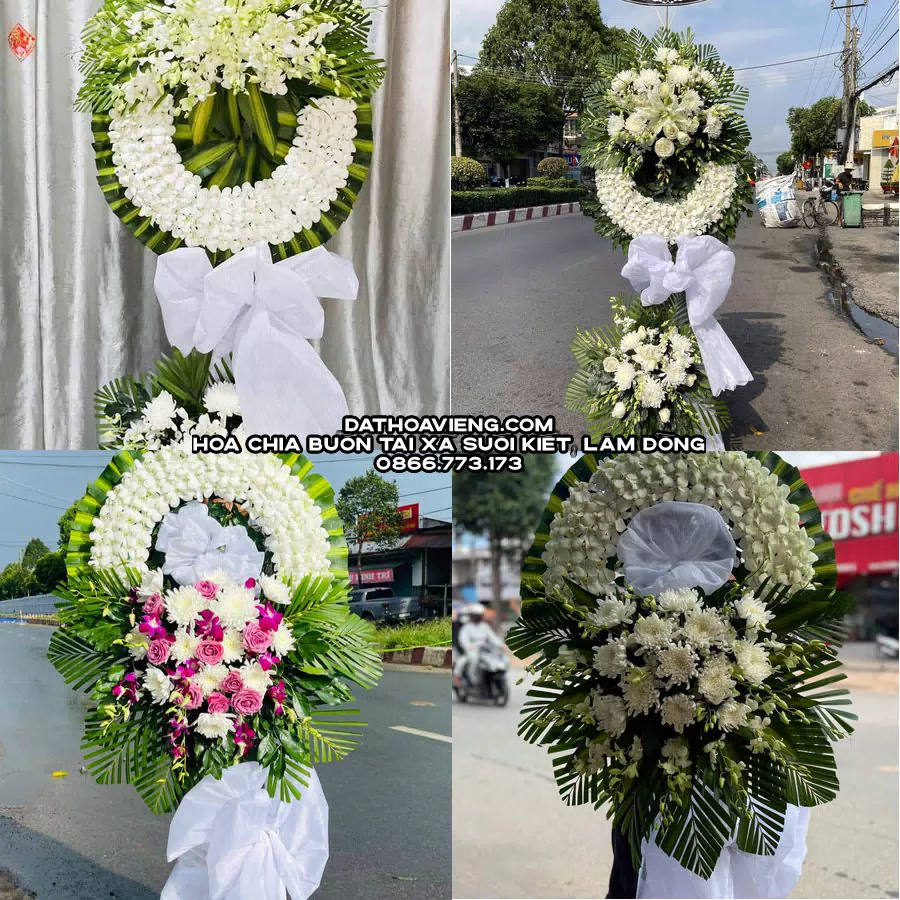 Mẫu hoa chia buồn tham khảo tại Xã Suối Kiết, Lâm Đồng