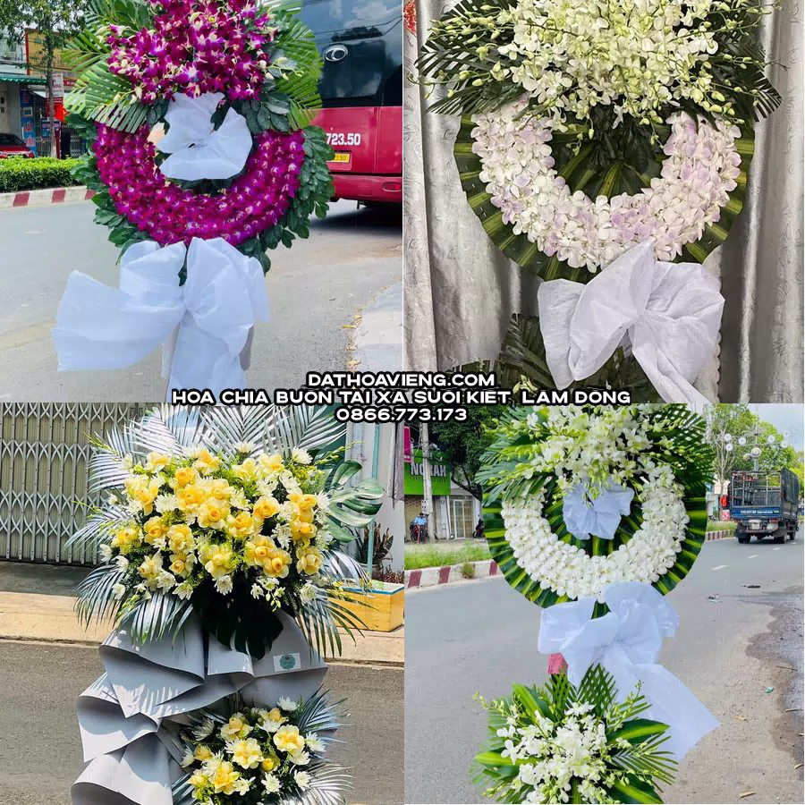 Mẫu hoa chia buồn tham khảo tại Xã Suối Kiết, Lâm Đồng