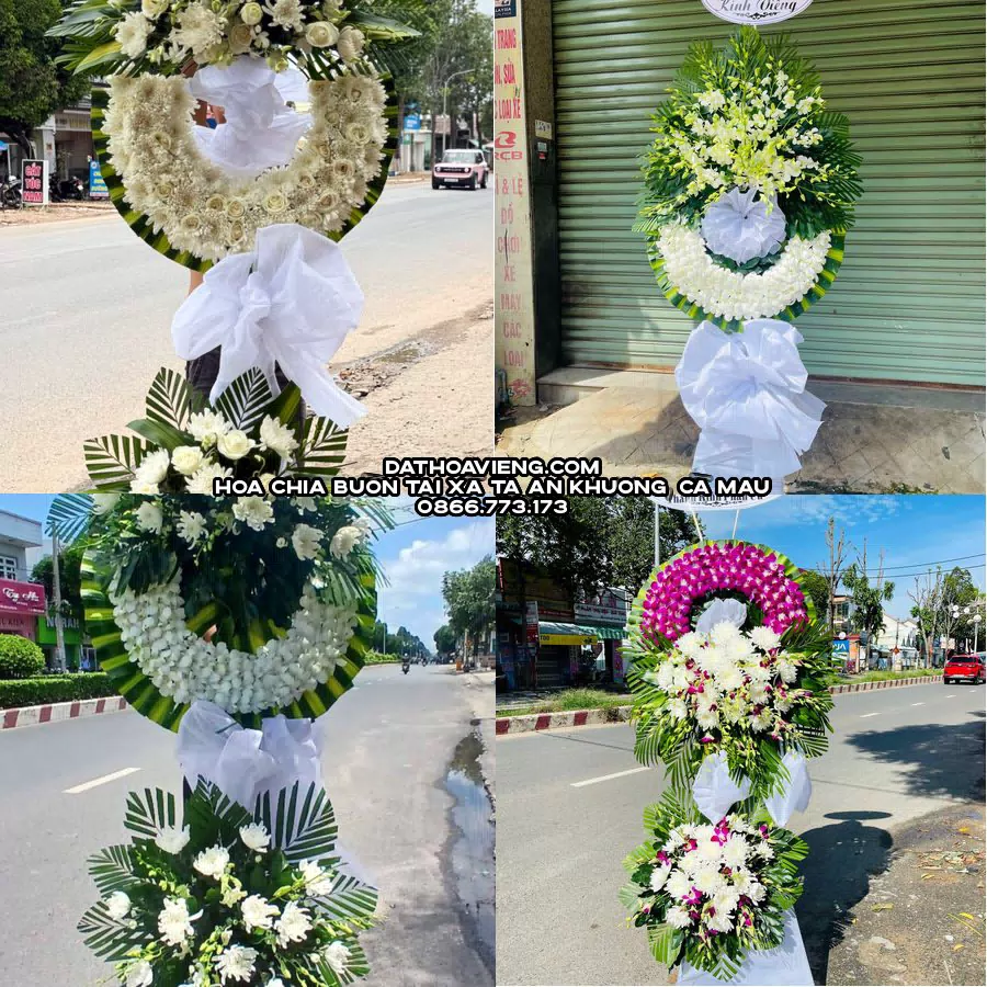 Mẫu hoa chia buồn tham khảo tại Xã Tạ An Khương, Cà Mau