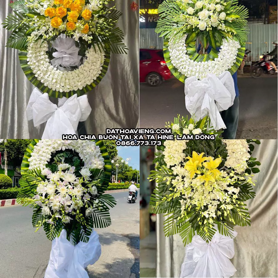 Mẫu hoa chia buồn tham khảo tại Xã Tà Hine, Lâm Đồng
