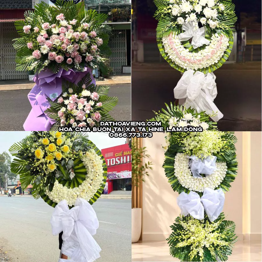 Mẫu hoa chia buồn tham khảo tại Xã Tà Hine, Lâm Đồng