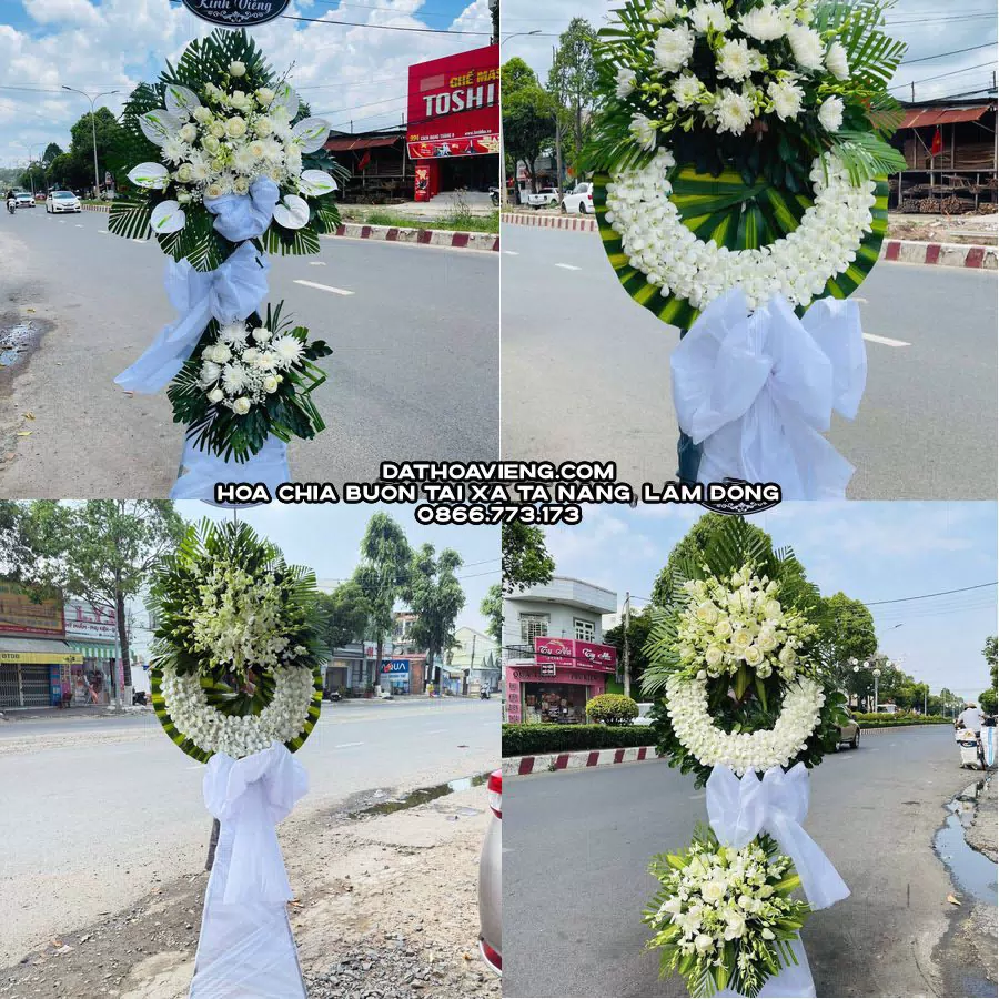 Mẫu hoa chia buồn tham khảo tại Xã Tà Năng, Lâm Đồng