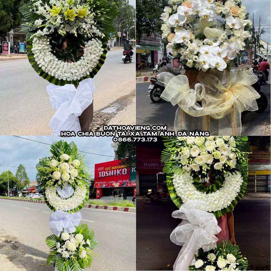 Mẫu hoa chia buồn tham khảo tại Xã Tam Anh, Đà Nẵng