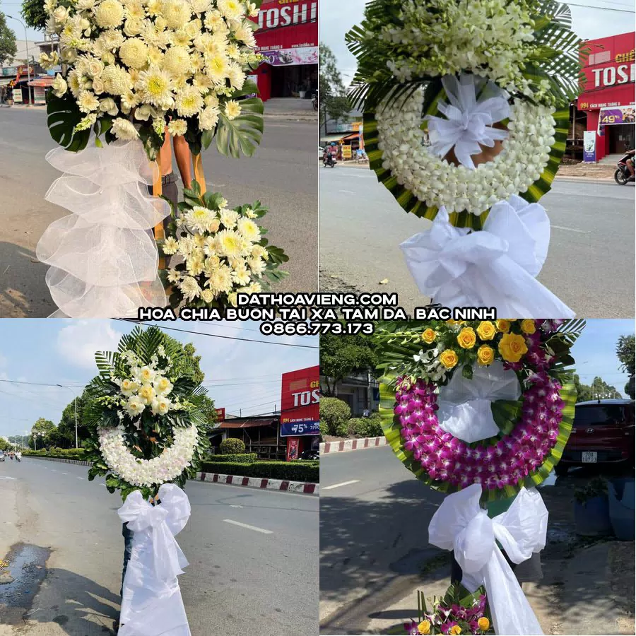 Mẫu hoa chia buồn tham khảo tại Xã Tam Đa, Bắc Ninh