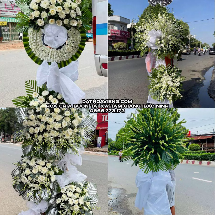 Mẫu hoa chia buồn tham khảo tại Xã Tam Giang, Bắc Ninh