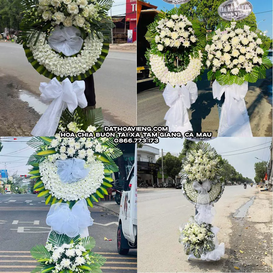 Mẫu hoa chia buồn tham khảo tại Xã Tam Giang, Cà Mau